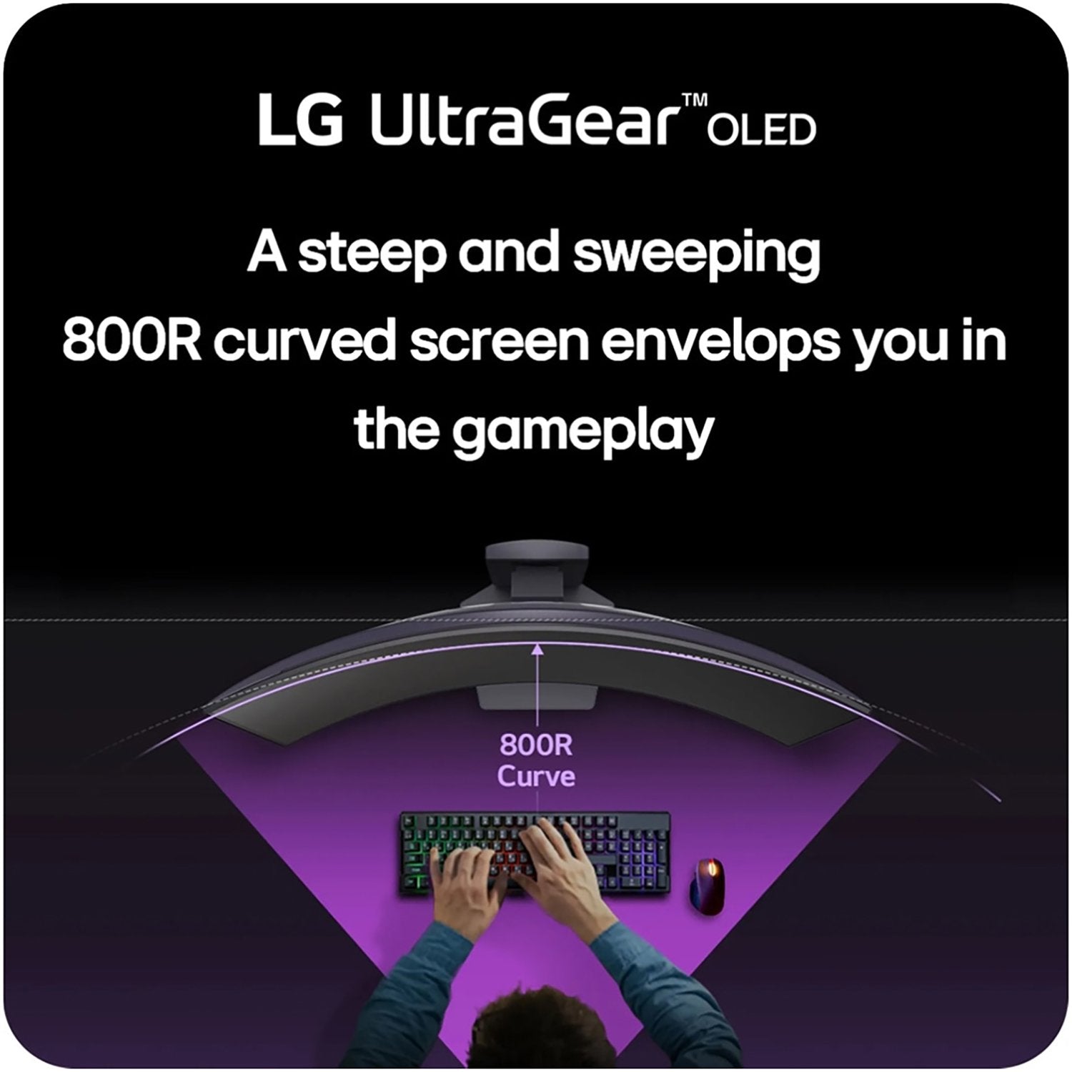 LG 39 inch UltraGear OLED 240Hz 0.03ms G-Sync Compatible 800R Curved Gaming Monitor