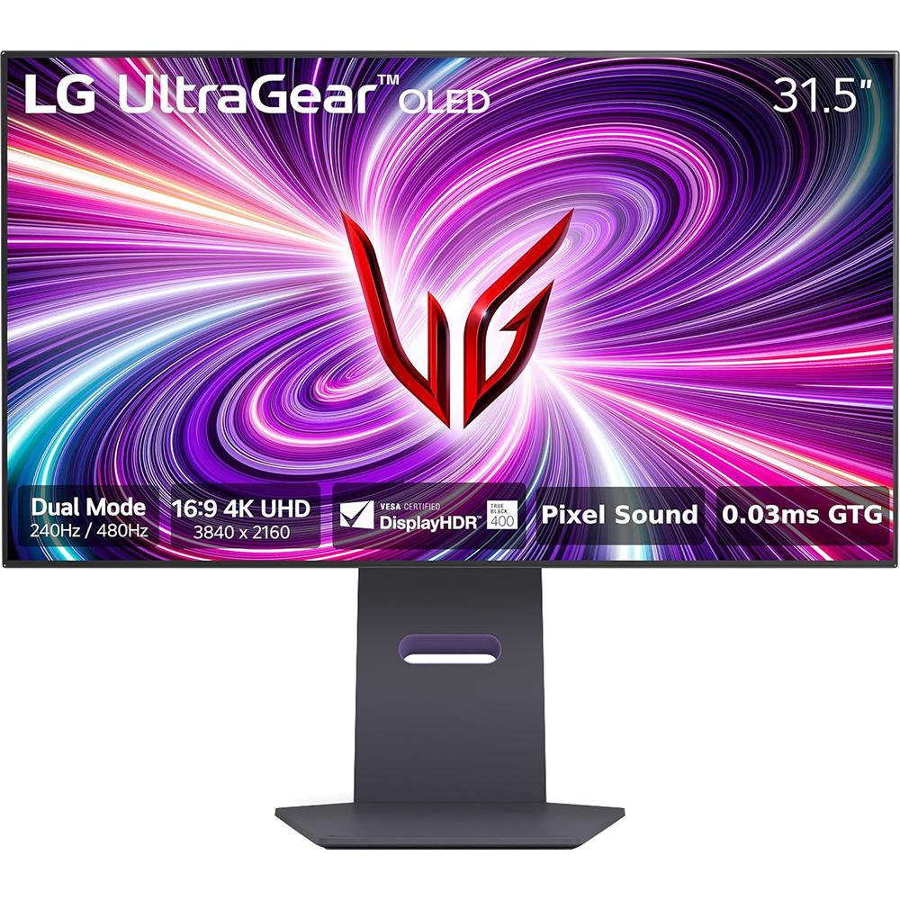 LG UltraGear 32" OLED UHD 240Hz NVIDIA G-SYNC Premium Pro Gaming Monitor w/ HDR