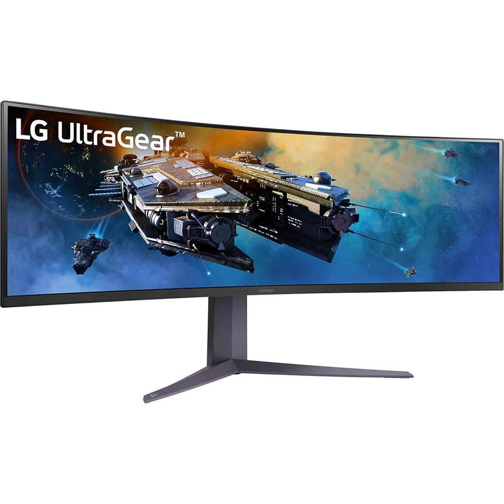 LG 45GR75DCB 45-inch Ultragear Curved Gaming Monitor, 3-Way Adjustable Stand