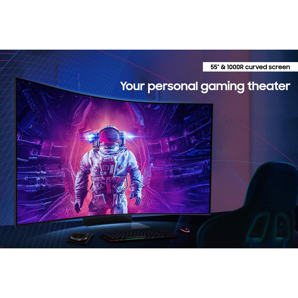Samsung Odyssey Ark 2 55" 4K UHD 165Hz 1ms Quantum Mini-LED Curved Gaming Screen Monitor