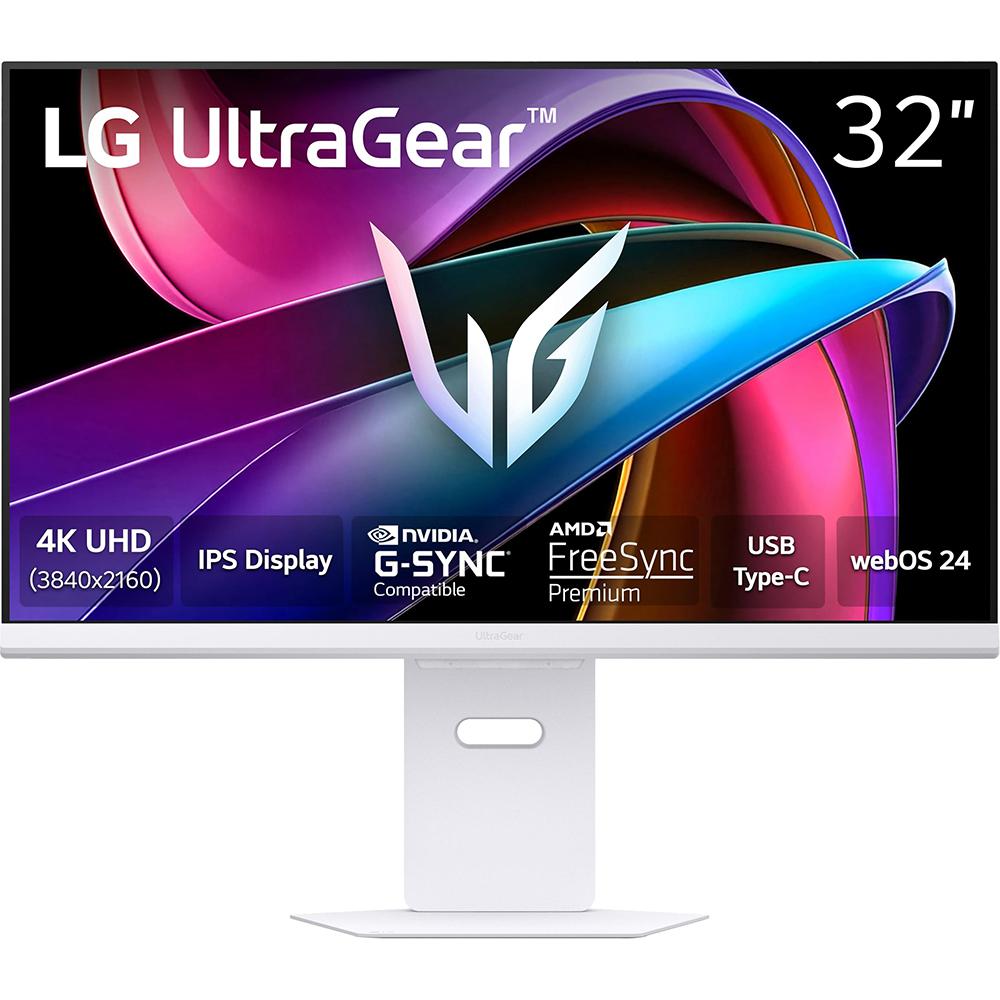LG Ultragear 32G810SA-W 32-inch IPS Gaming Monitor, 4K UHD, 3840 x 2160, 144Hz, 1ms