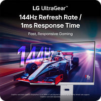 LG Ultragear 32G810SA-W 32-inch IPS Gaming Monitor, 4K UHD, 3840 x 2160, 144Hz, 1ms