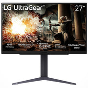 LG 27" UltraGear QHD 1440P 180Hz 1ms G-Sync Compatible IPS Gaming Monitor