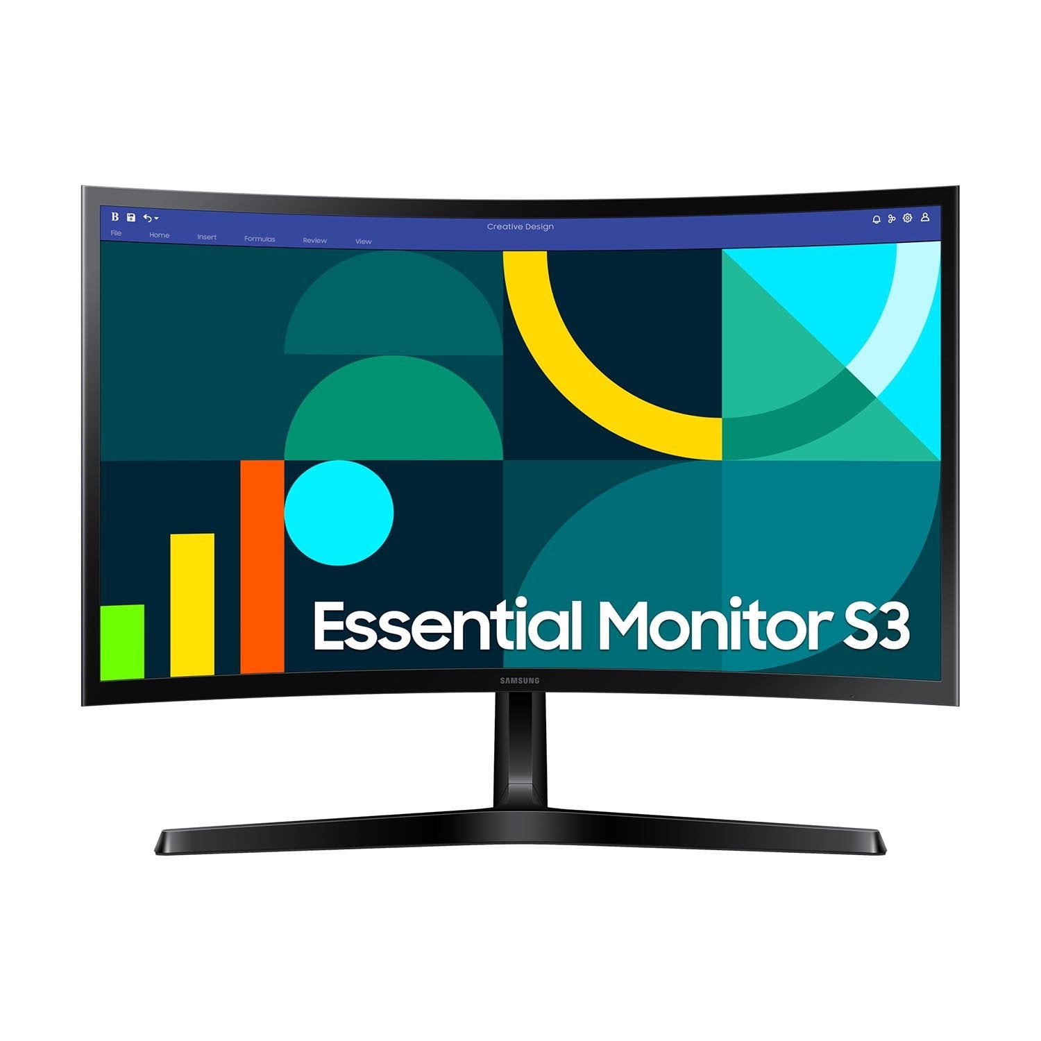 Samsung 24" Essential S3 (S36GD) Series FHD 100Hz 16:9 VA 1800R Curved Monitor