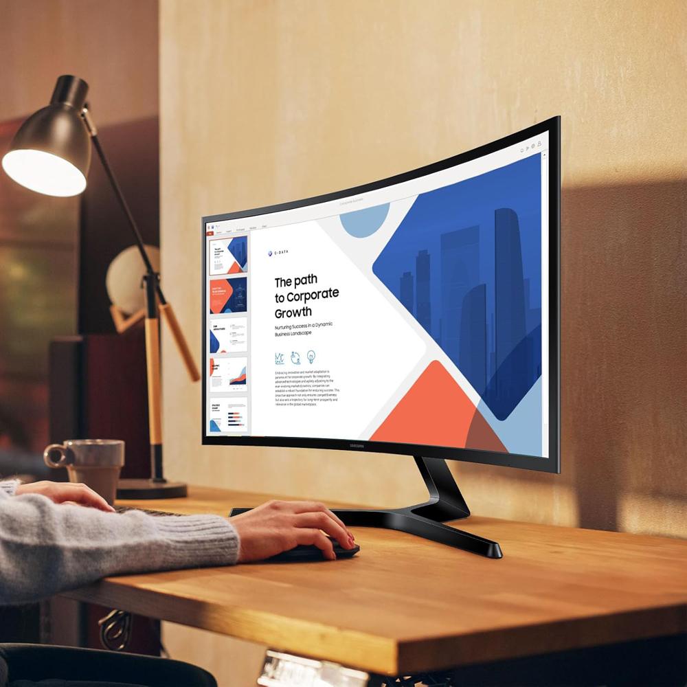 Samsung 24" Essential S3 (S36GD) Series FHD 100Hz 16:9 VA 1800R Curved Monitor