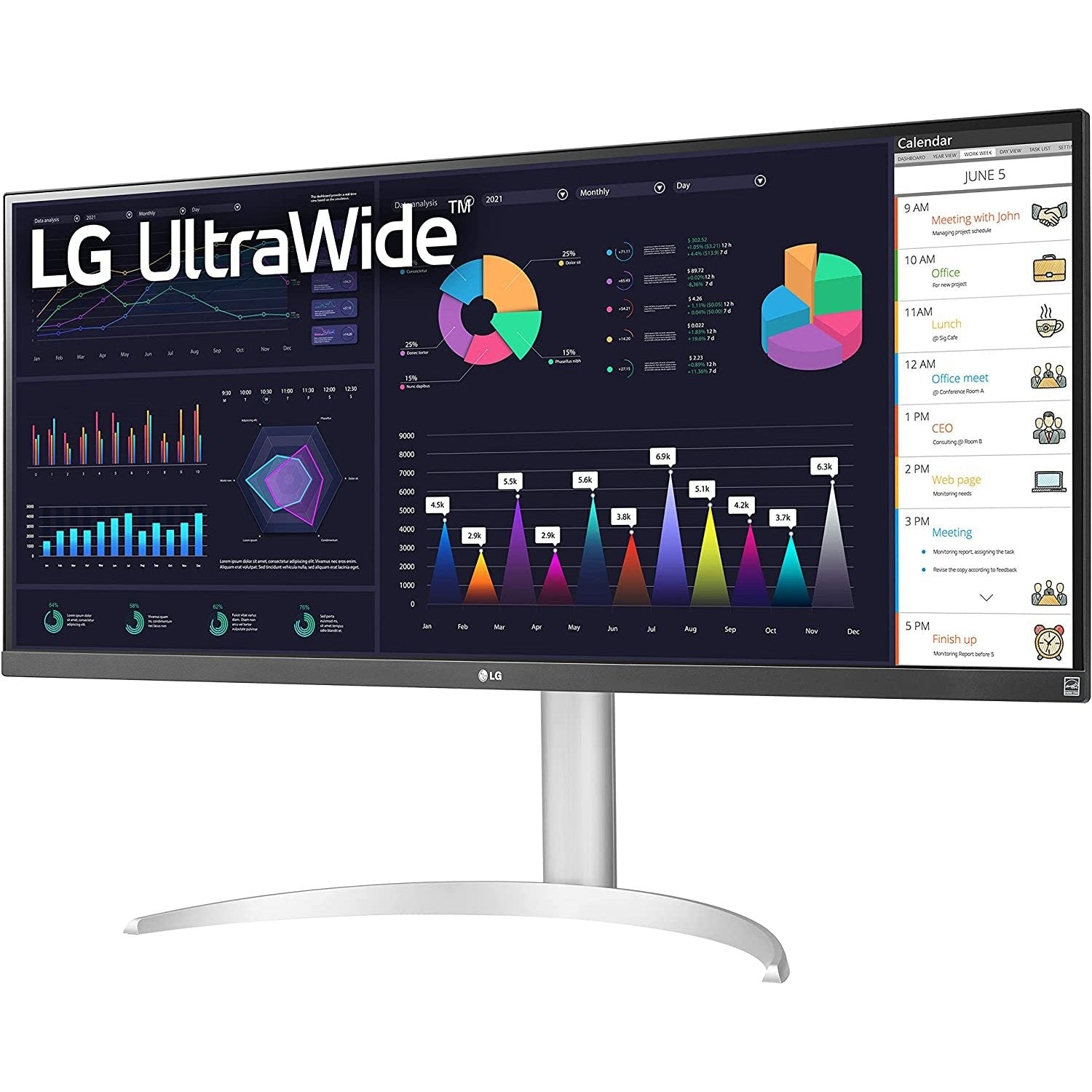 LG 34WQ650-W 34" 21:9 UltraWide Full HD (2560 x 1080) 100Hz IPS Monitor