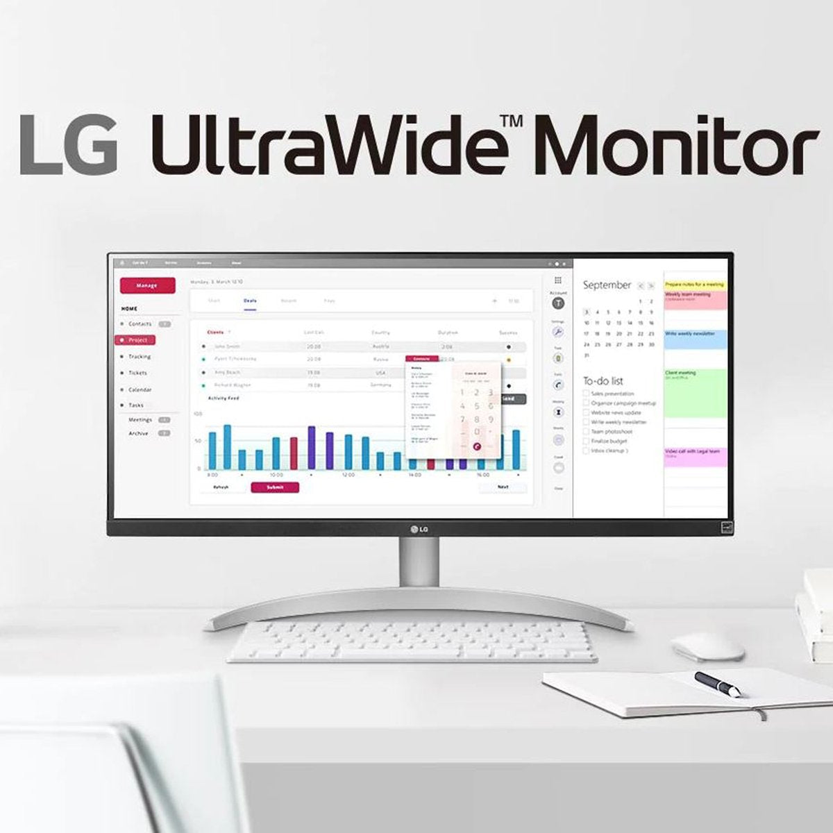 LG 34WQ650-W 34" 21:9 UltraWide Full HD (2560 x 1080) 100Hz IPS Monitor