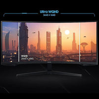 Samsung 34 inch Odyssey G55T WQHD 165Hz 1ms(MPRT) HDR Curved Gaming Monitor
