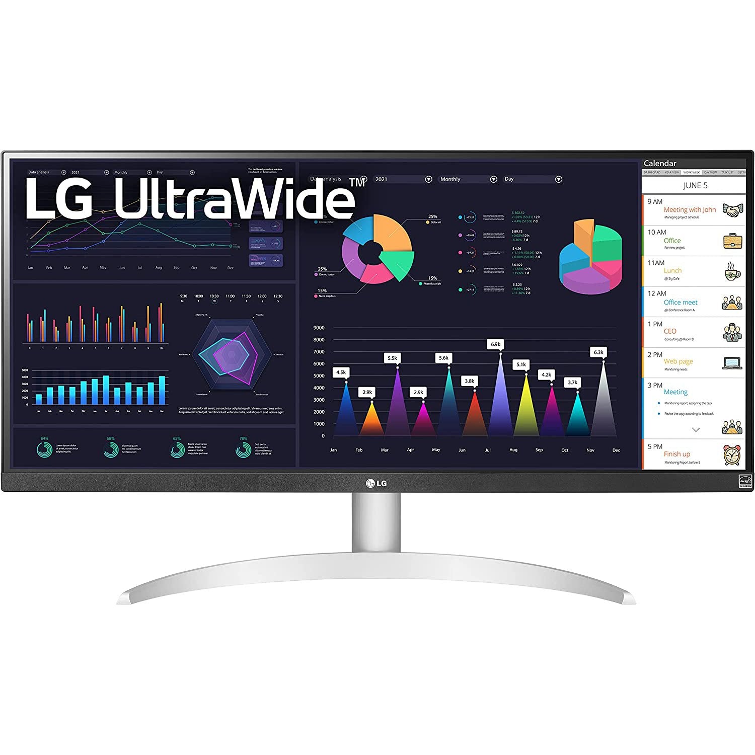 LG UltraWide FHD 29" Computer Monitor with HDR10 and AMD FreeSync (29WQ600-W)