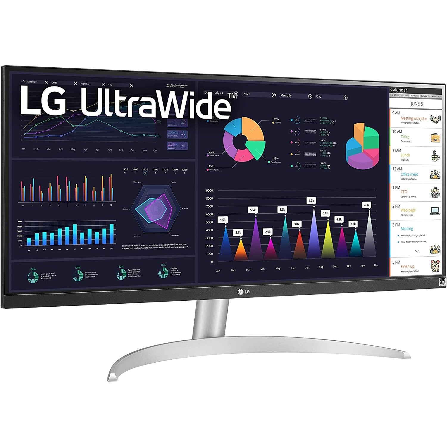 LG UltraWide FHD 29" Computer Monitor with HDR10 and AMD FreeSync (29WQ600-W)