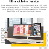 Samsung 34" ViewFinity S65TC Ultra-WQHD 100Hz AMD FreeSync HDR10 Curved Monitor