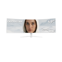 Deco Gear 49" Curved Ultrawide White Monitor