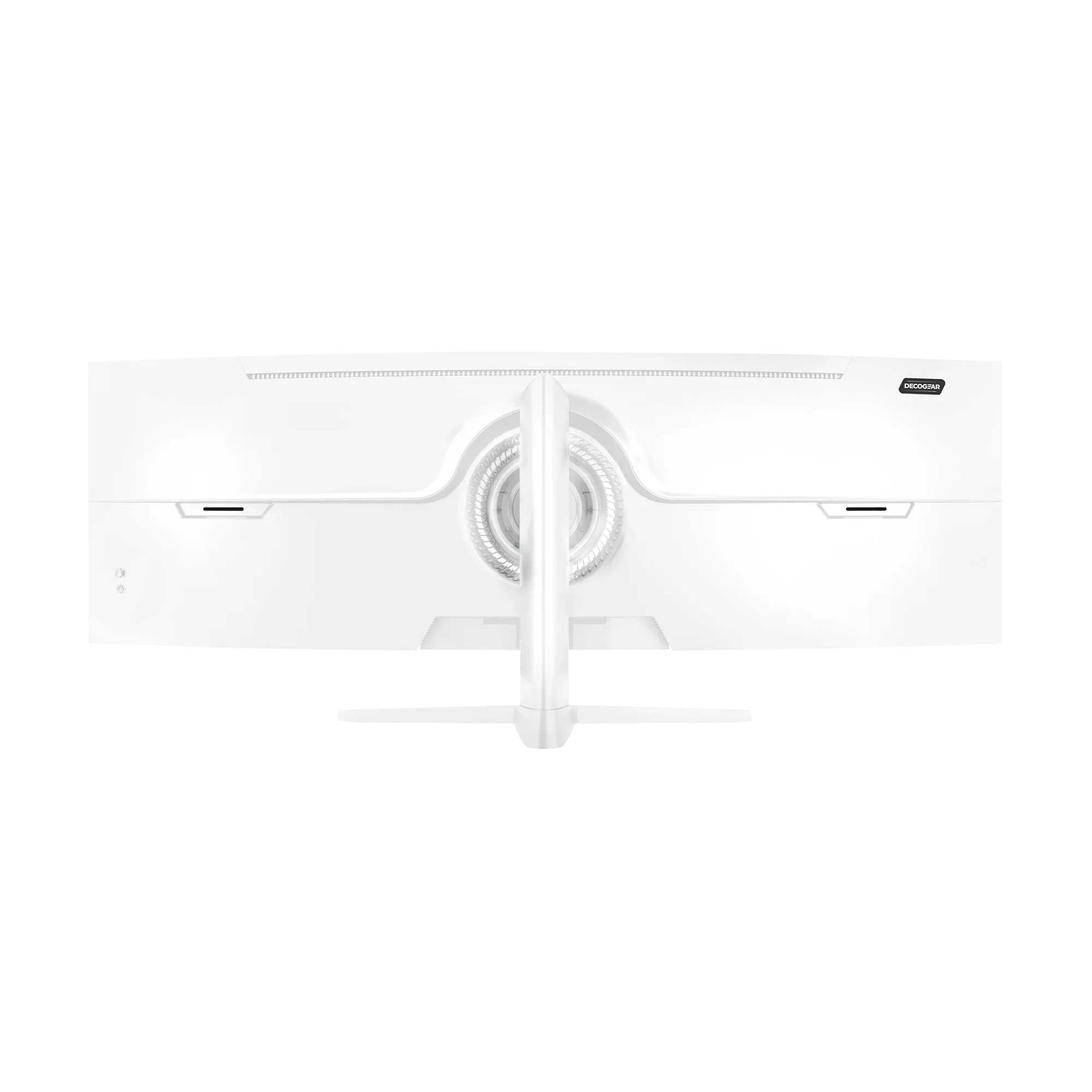 white ultrawide monitor