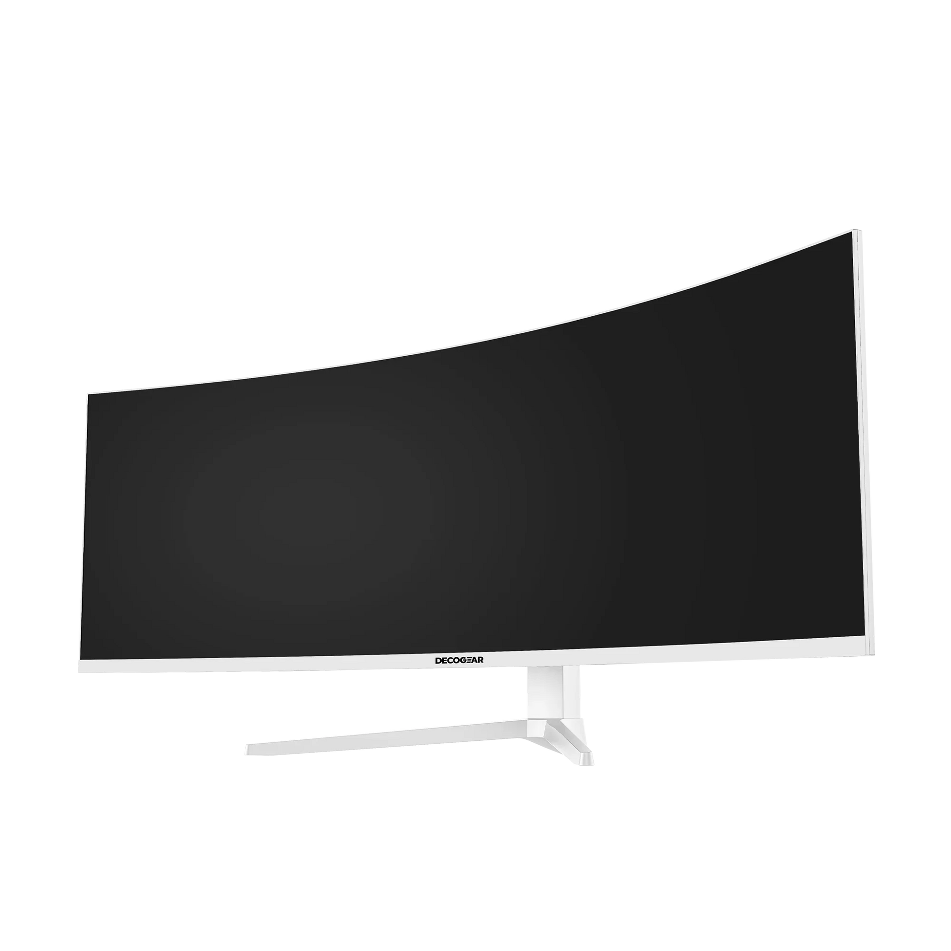 white ultrawide monitor
