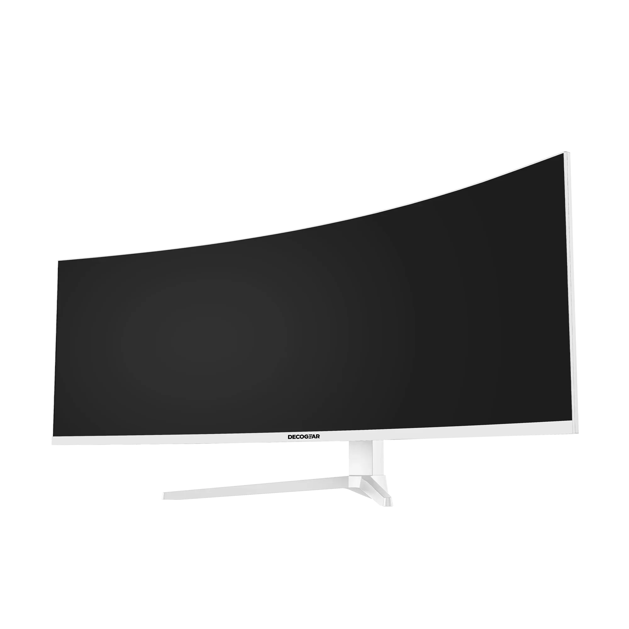white ultrawide monitor